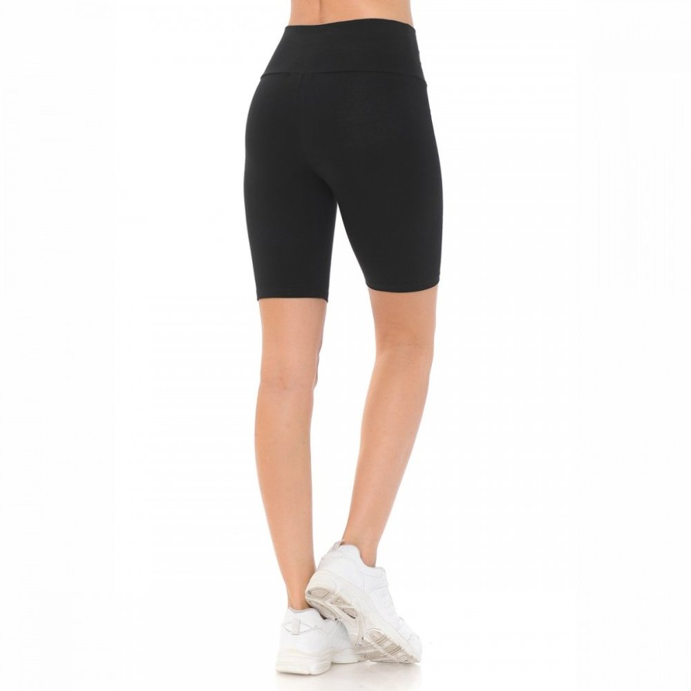 WOMEN’S HIGH WAIST KNIT BIKE SHORTS